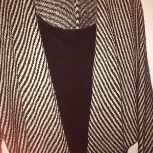 Cream/Tan & Black Shrug